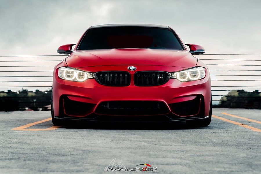VRSF downpipes Installment | Frozen Red BMW F80 M3