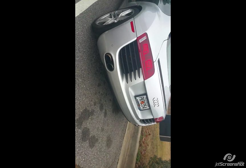 Audi R8 with custom exhaust