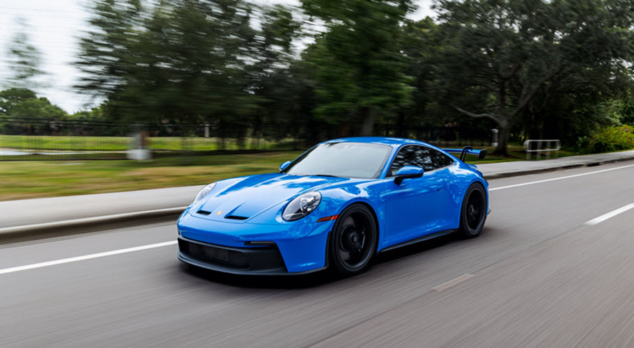 Blue Porsche 911 GT3 Car