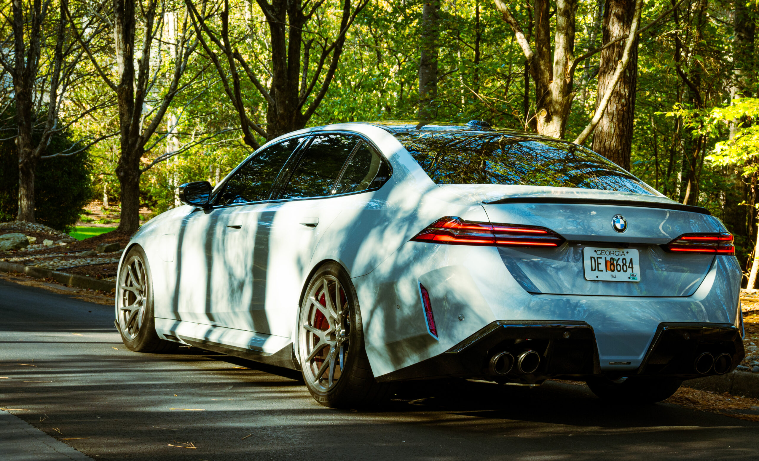 Rear 3 quarter shot M5