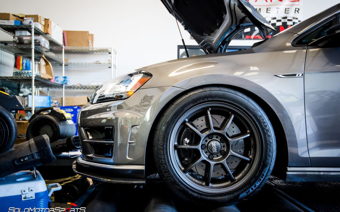 Stage III Mk7 Golf R in for Electrical Exhaust Cutouts and Dyno Runs