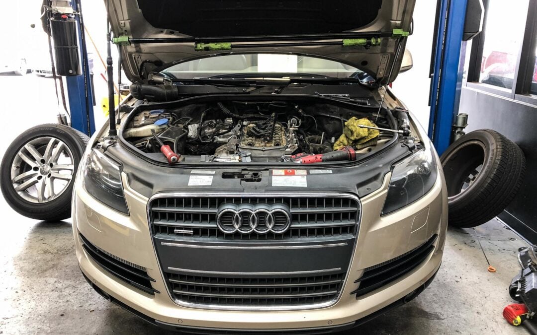 Audi Q7 in for Service