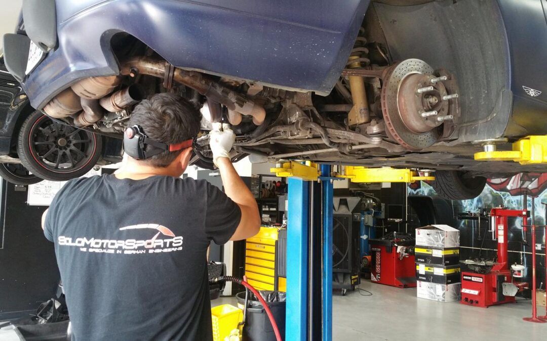 Porsche 996 in for service