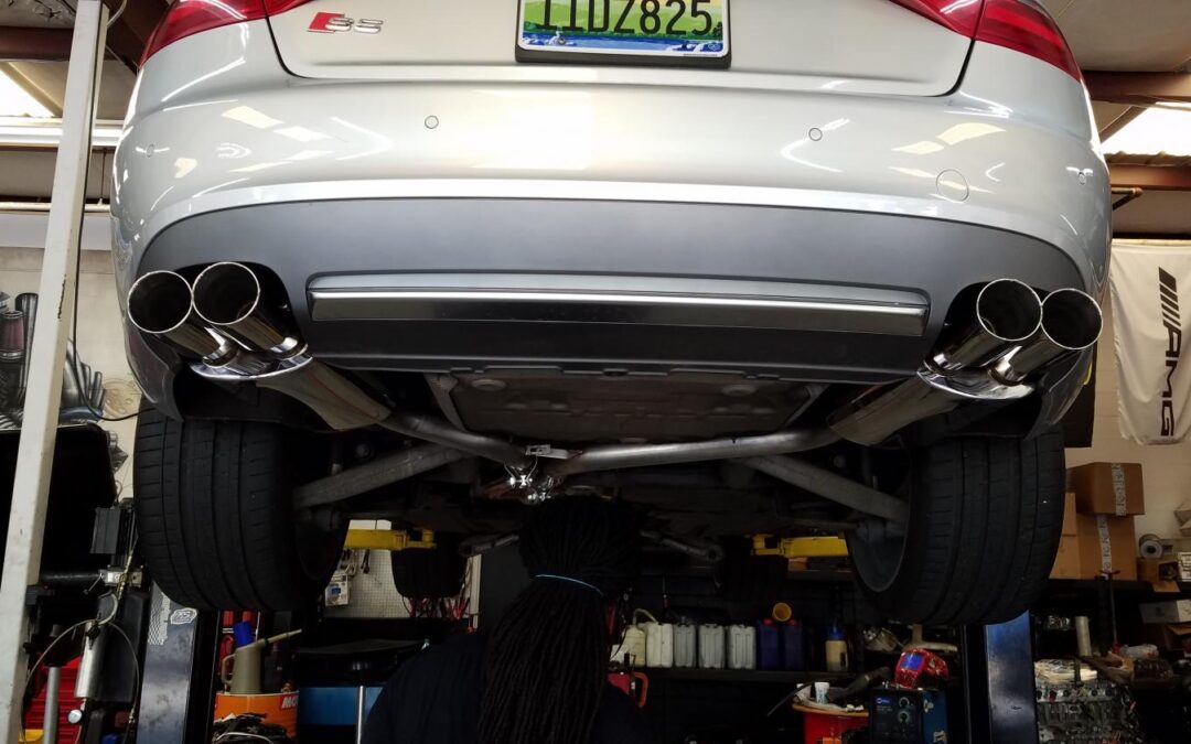 Audi S5 exhaust install